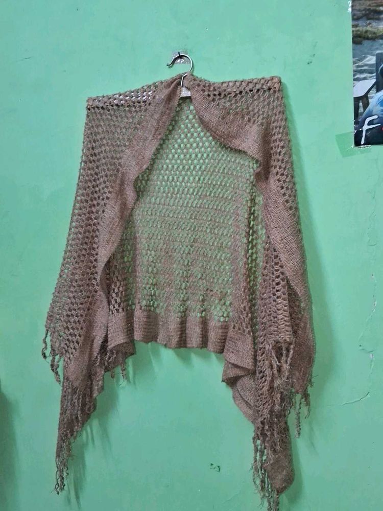 Crochet Fringe Shawl