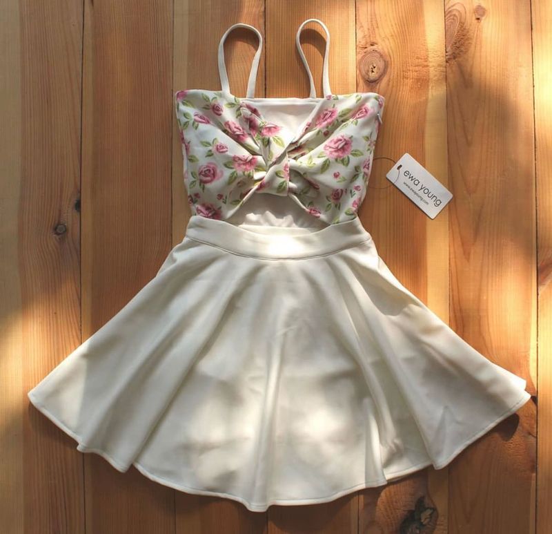 Floral Cutout Mini Dress