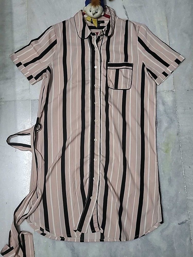 Striped Pajama Dress