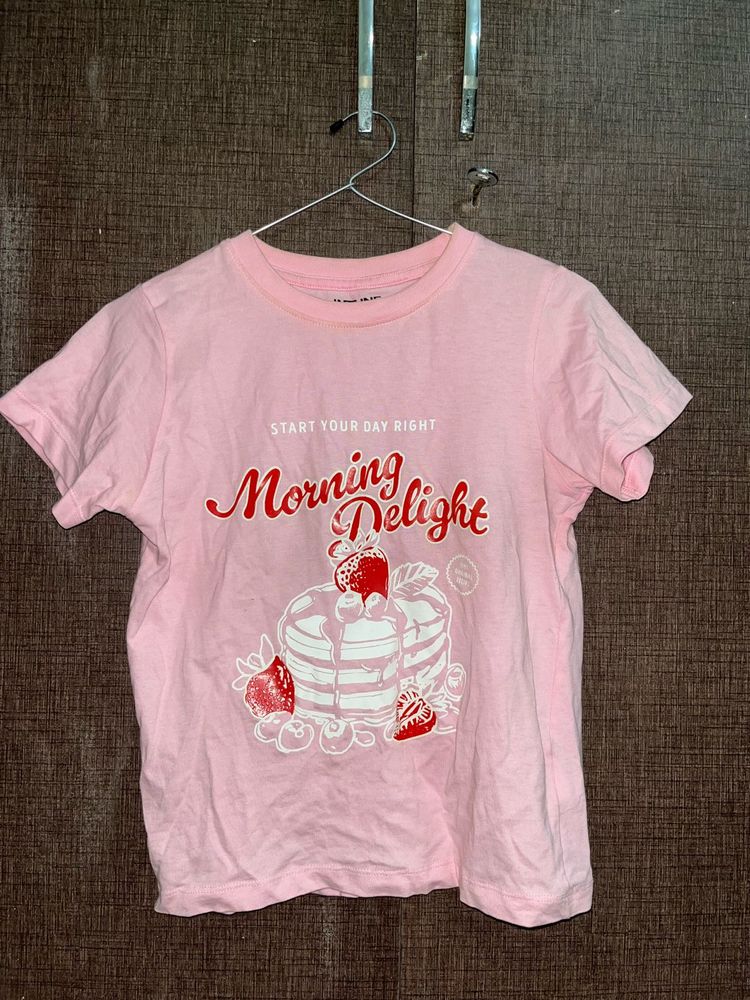 🍓🍓strawberry Pink Graphic Tee