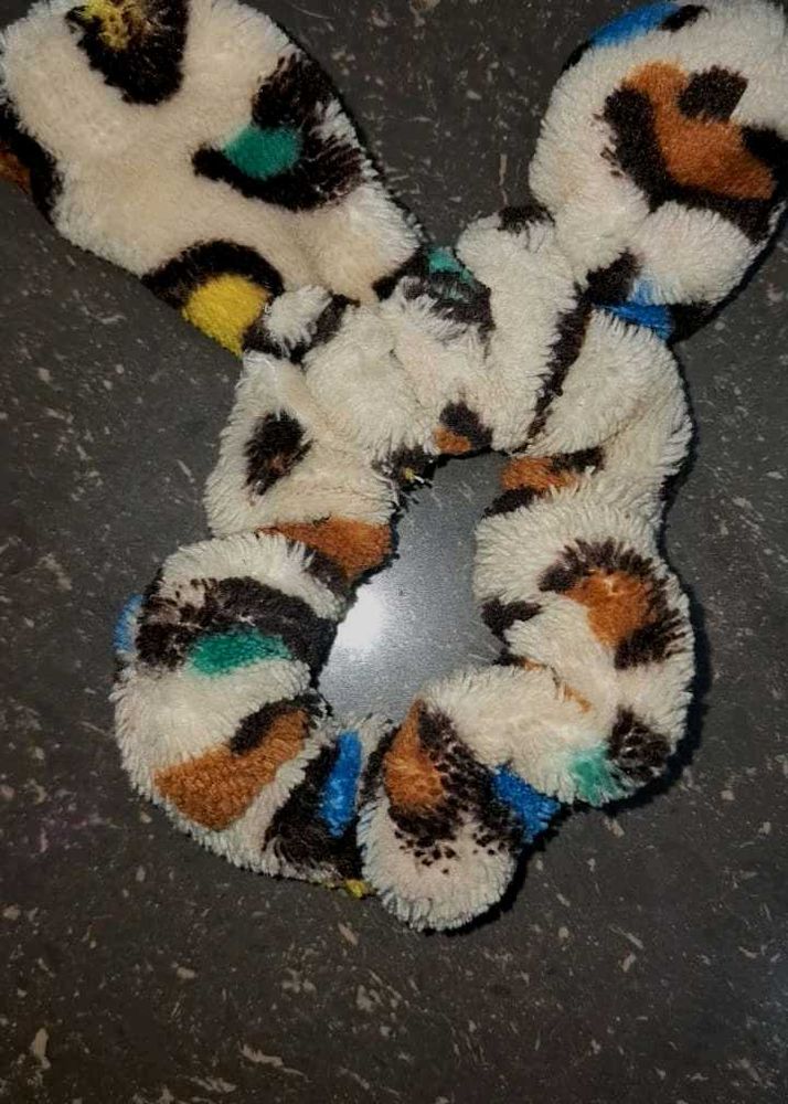 Leopard Print Scrunchie