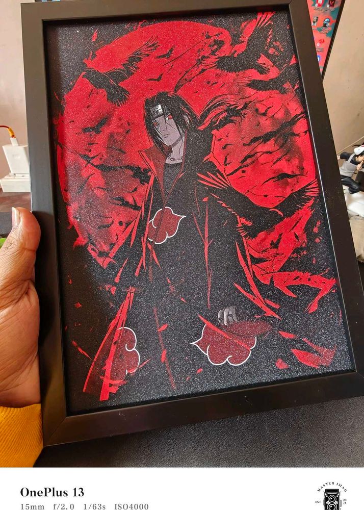 Itachi Uchiha - Glitter Framed Artwork