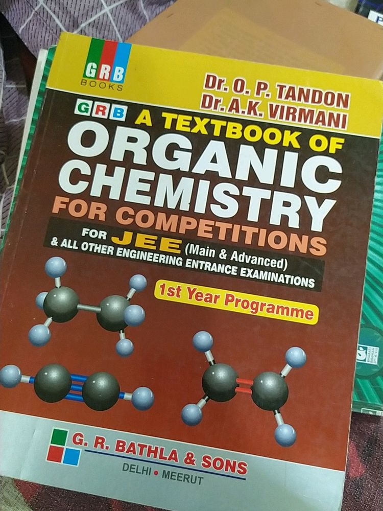 GRB Organic Chemistry JEE Book