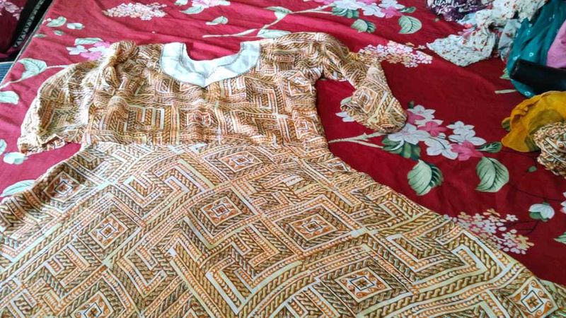 Patterned Midi Dress