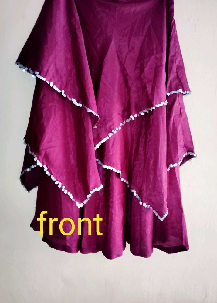 Purple Chaniyacholi For Navratri And Wedding