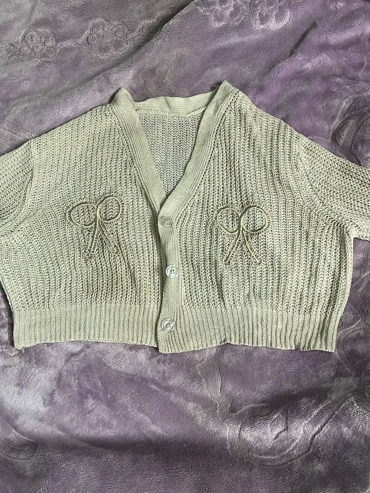 Cropped Bow Shrug