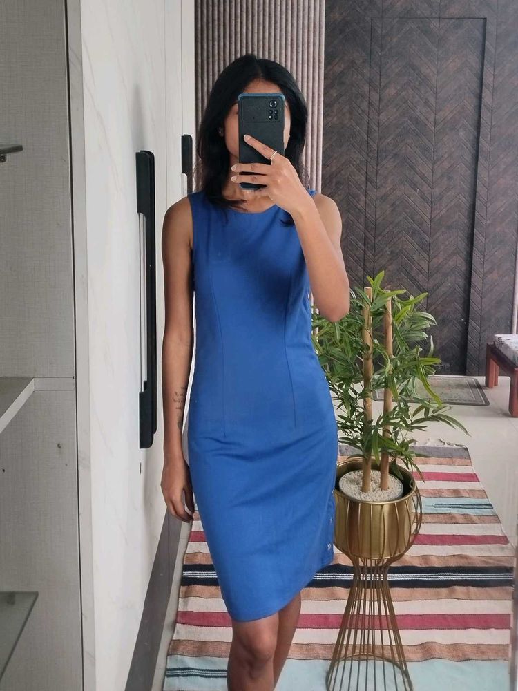 SIDE BUTTONED DRESS