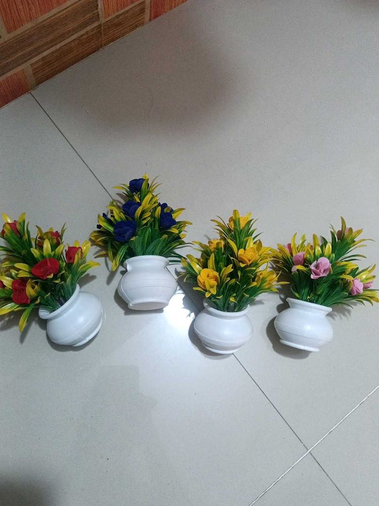 Artificial Plants Home Decor 4 Pcs