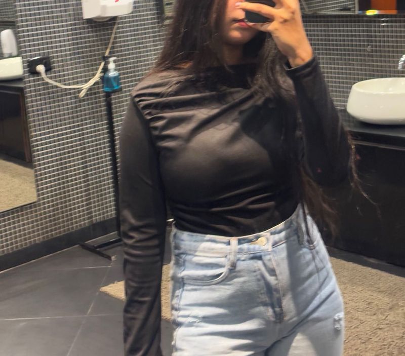 Black Long Sleeve Top