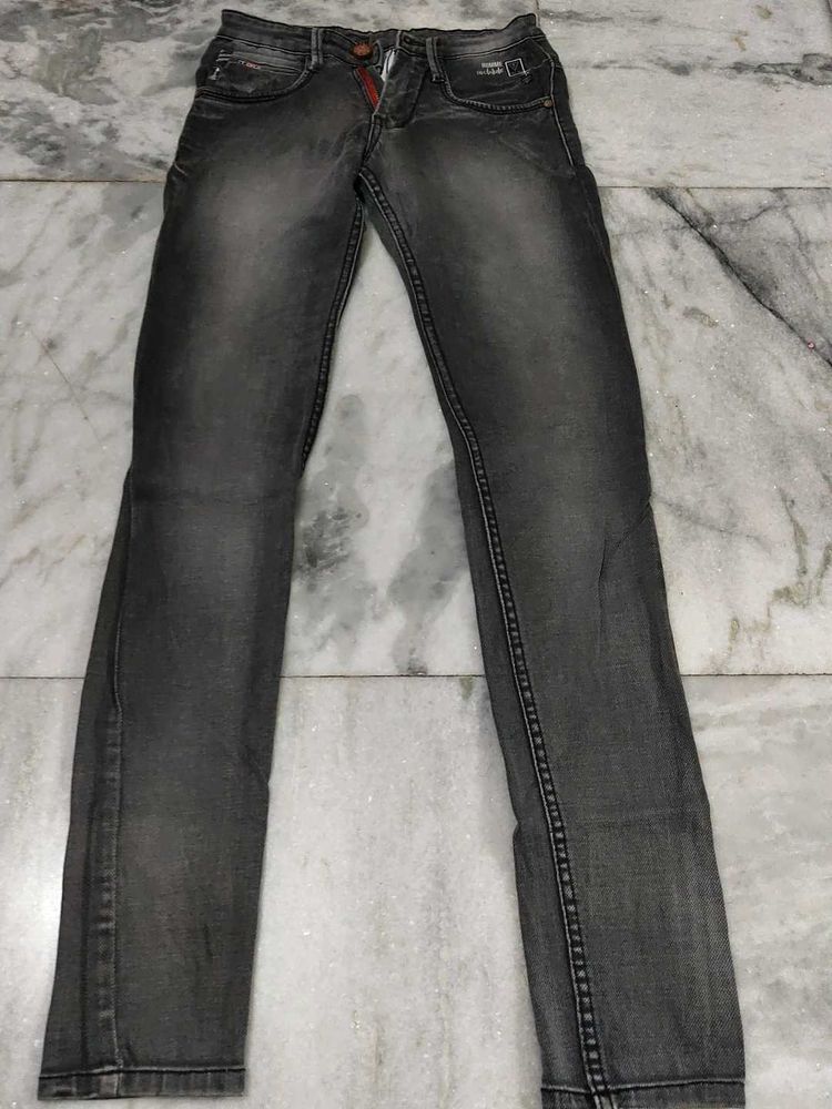 Stylish Grey Denim Jeans