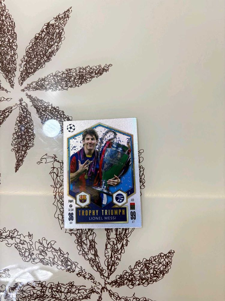 Lionel Messi Trophy Triumph Card