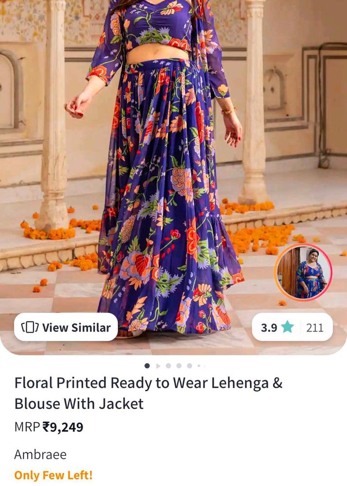 Ready To Wear Lahenga With Jacket