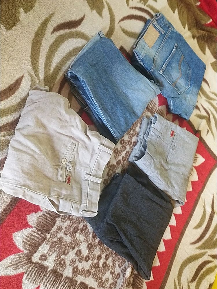 Men Pants Combo Of 5