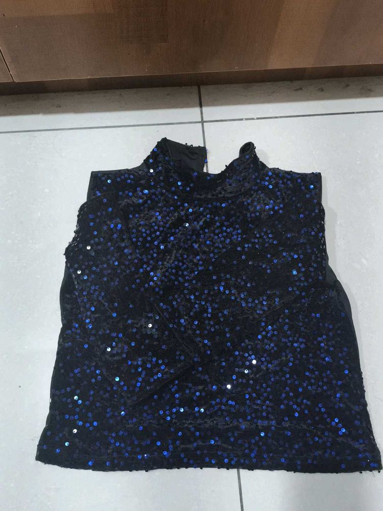 Sparkly Blue Stylish Top