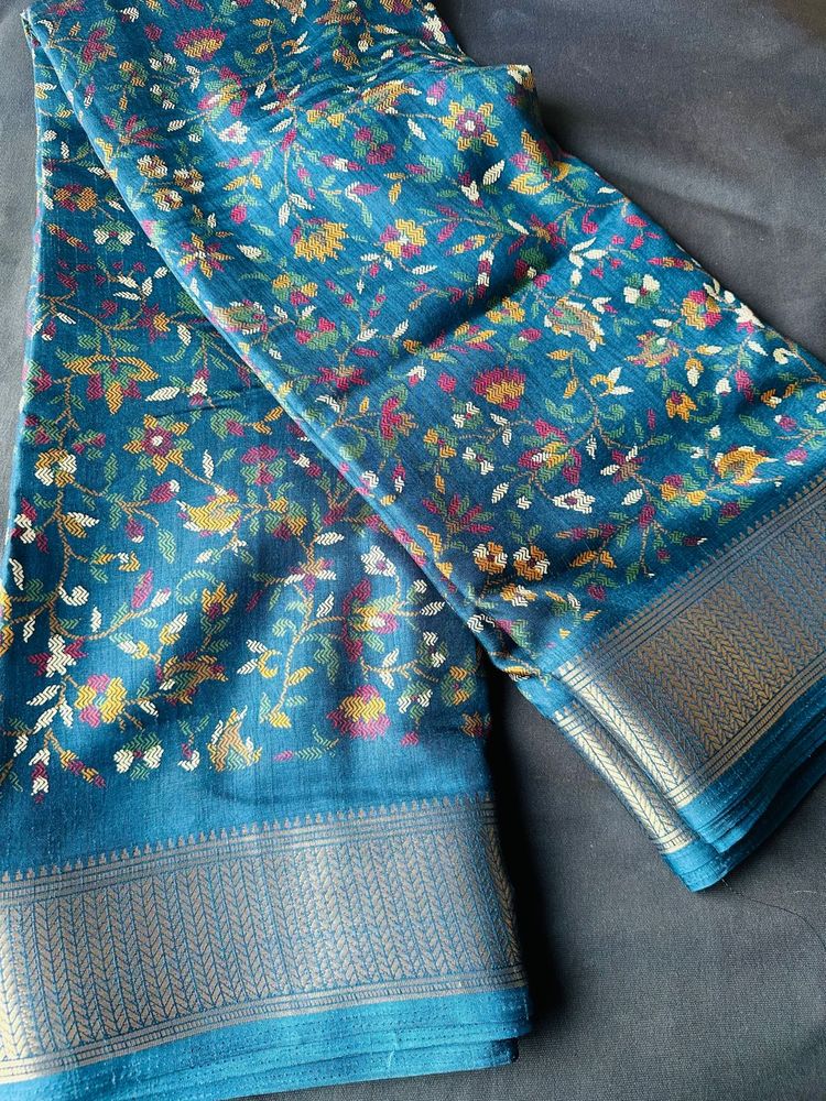 New Saree With Blouse Attached
