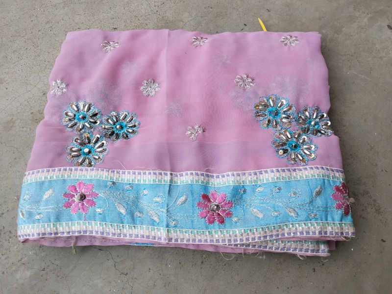 Embroidered Saree 💥 wow offer price 💥