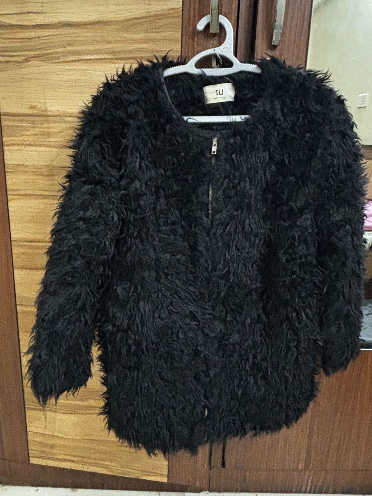 Fuzzy Black Jacket