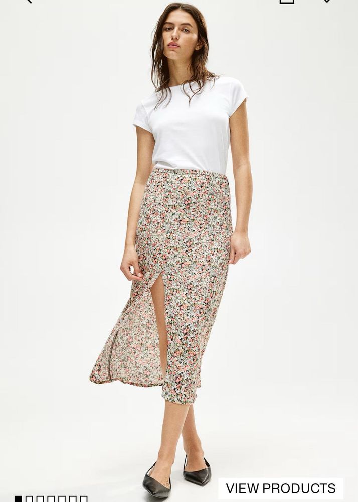 H&amp;m Crepe Skirt