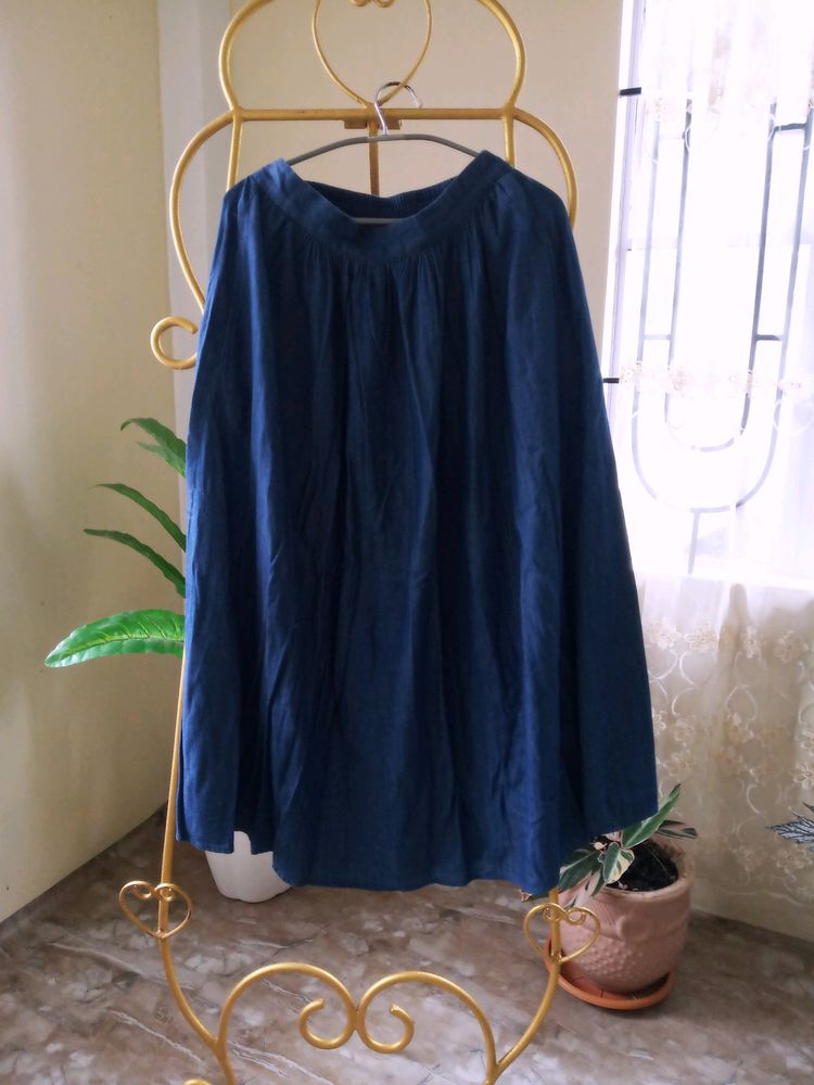 Denim Dark Blue Skirt