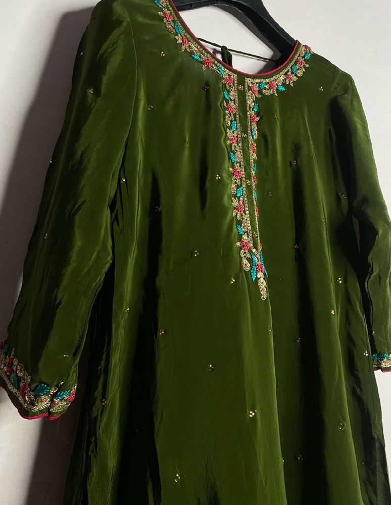 Mahendi Suit Full Stitches 3 Peace Set