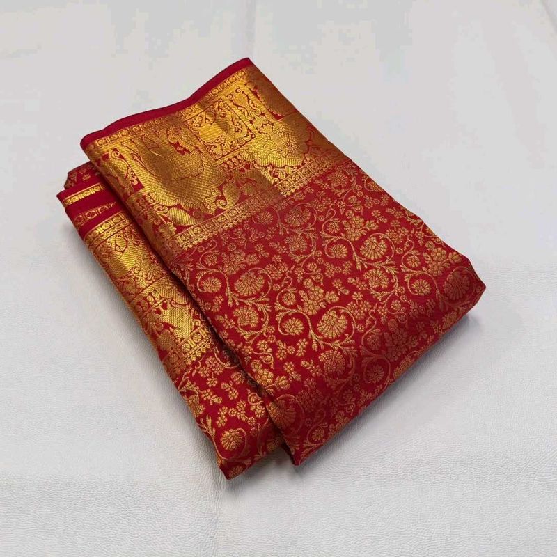 New women Banarasi soft silk saree For Wedding