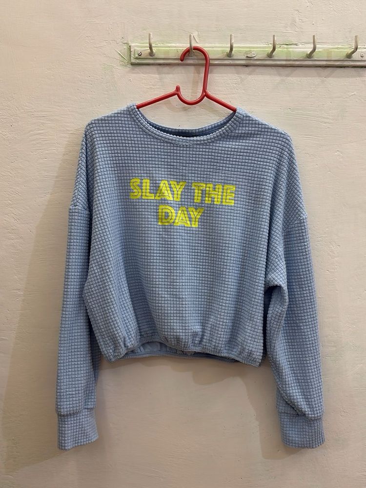 Blue Crop Top - Slay The Day