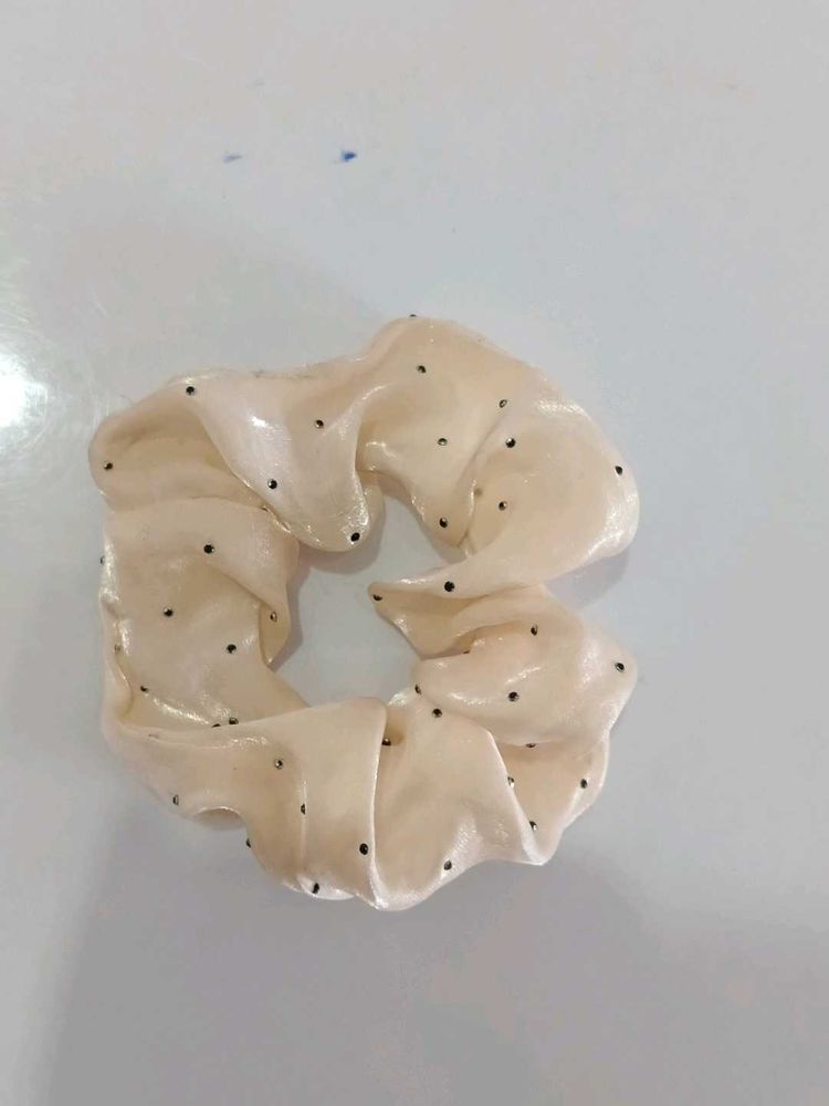Polka Dot Hair Scrunchie