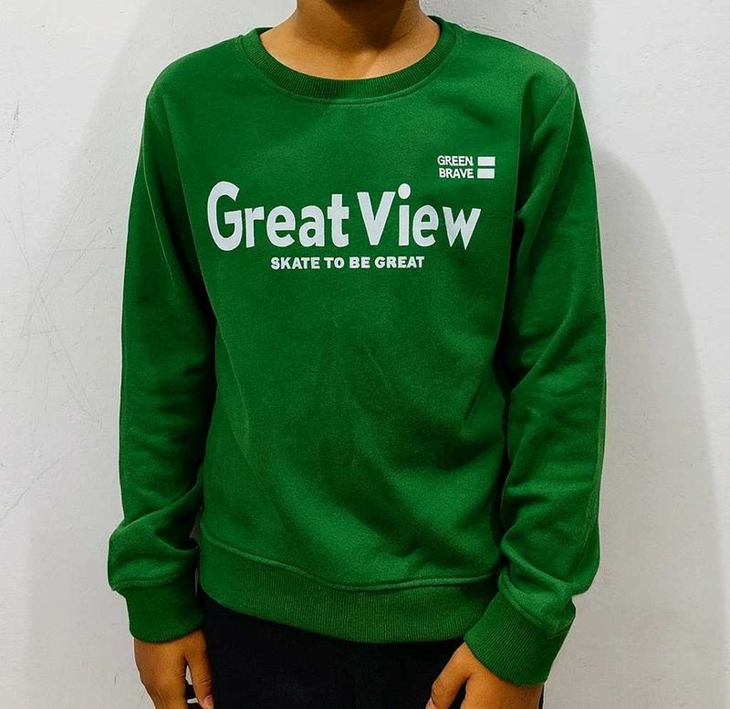 Green 'Great View' Sweatshirt
