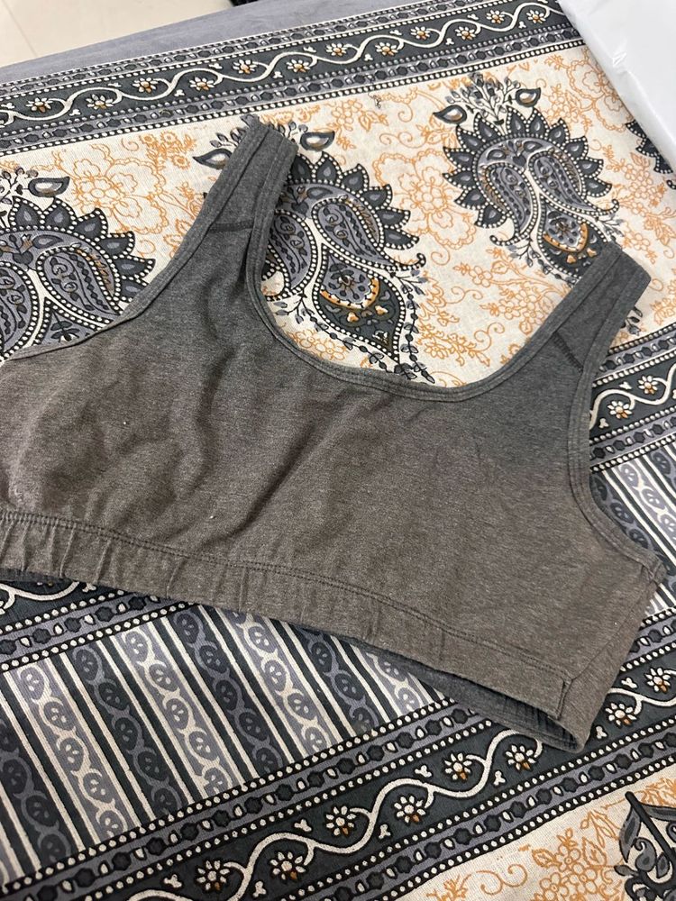 Grey Sports Bra