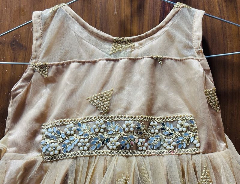 Customised Golden Back Flair Frock