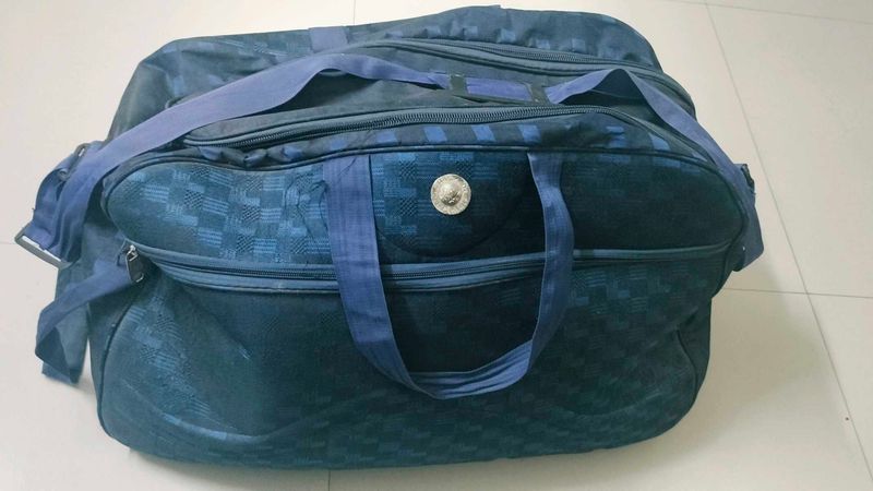 Blue Travel Duffel Bag