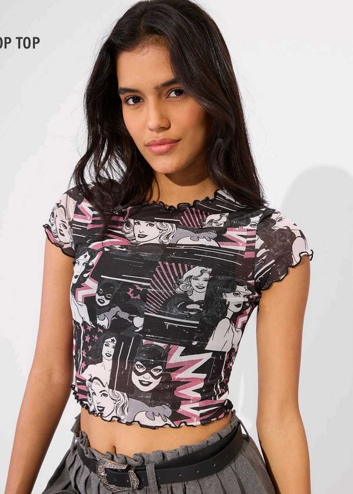 Mesh Top DC Supergirls