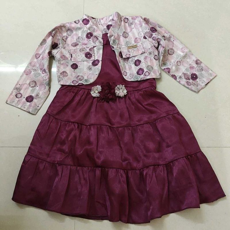 Girls Dress with Bolero Jacket