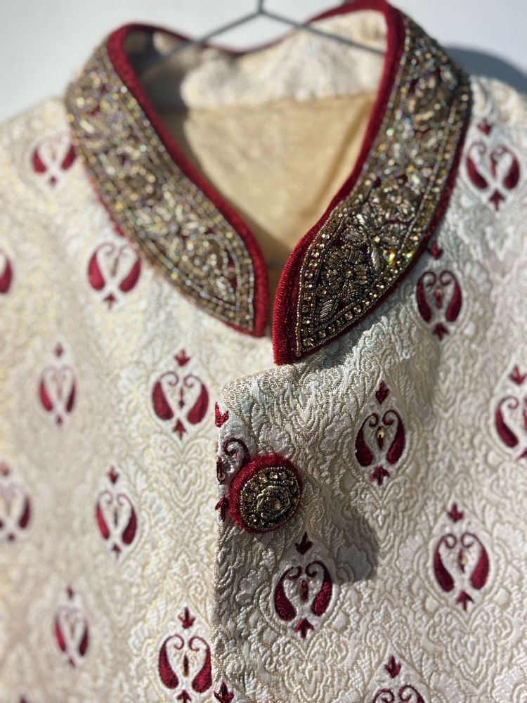 Elegant Embroidered Sherwani