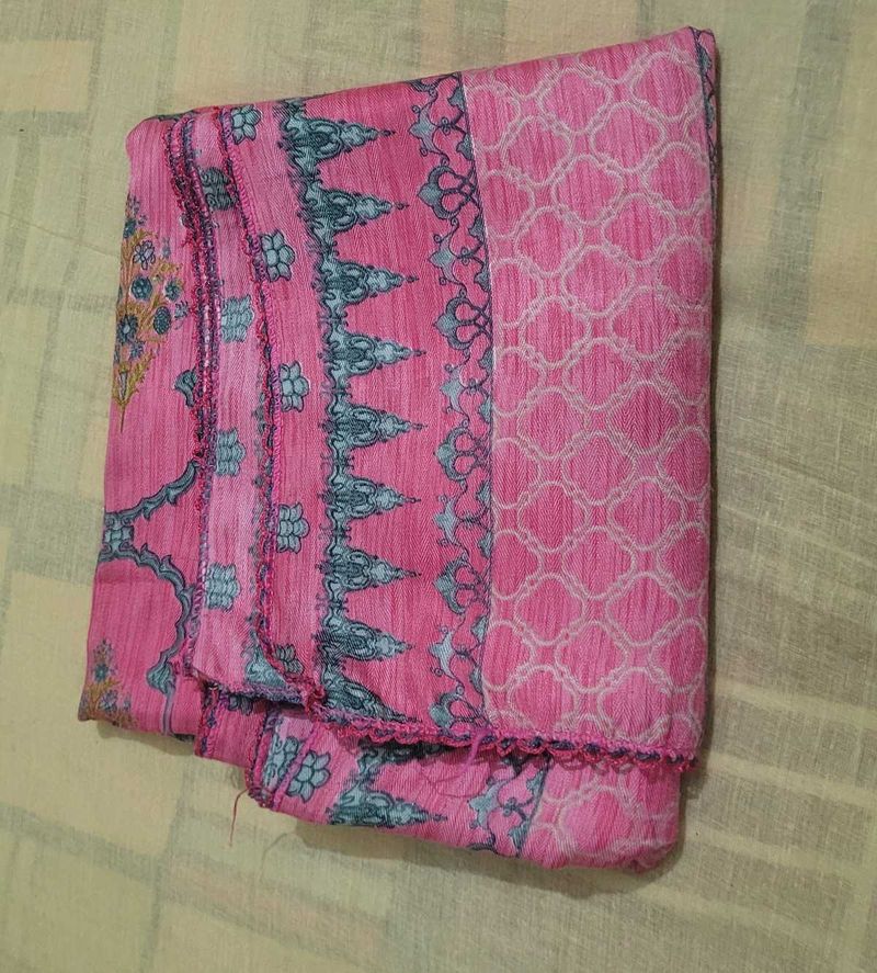 Pink Printed Dupatta