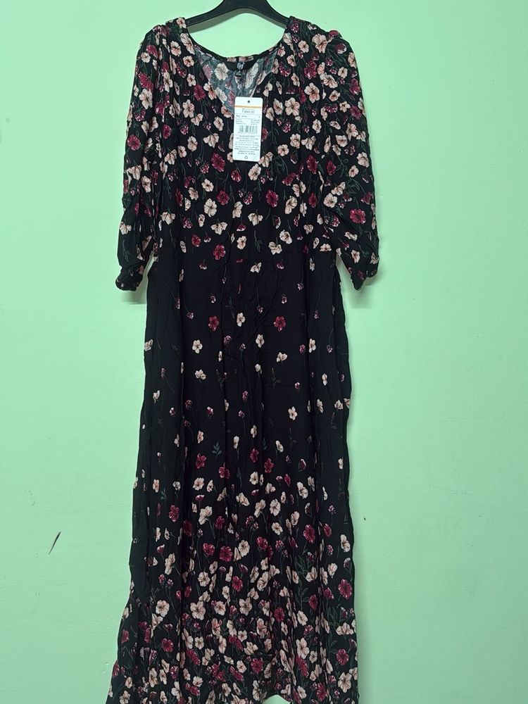 Floral Print Maxi Dress