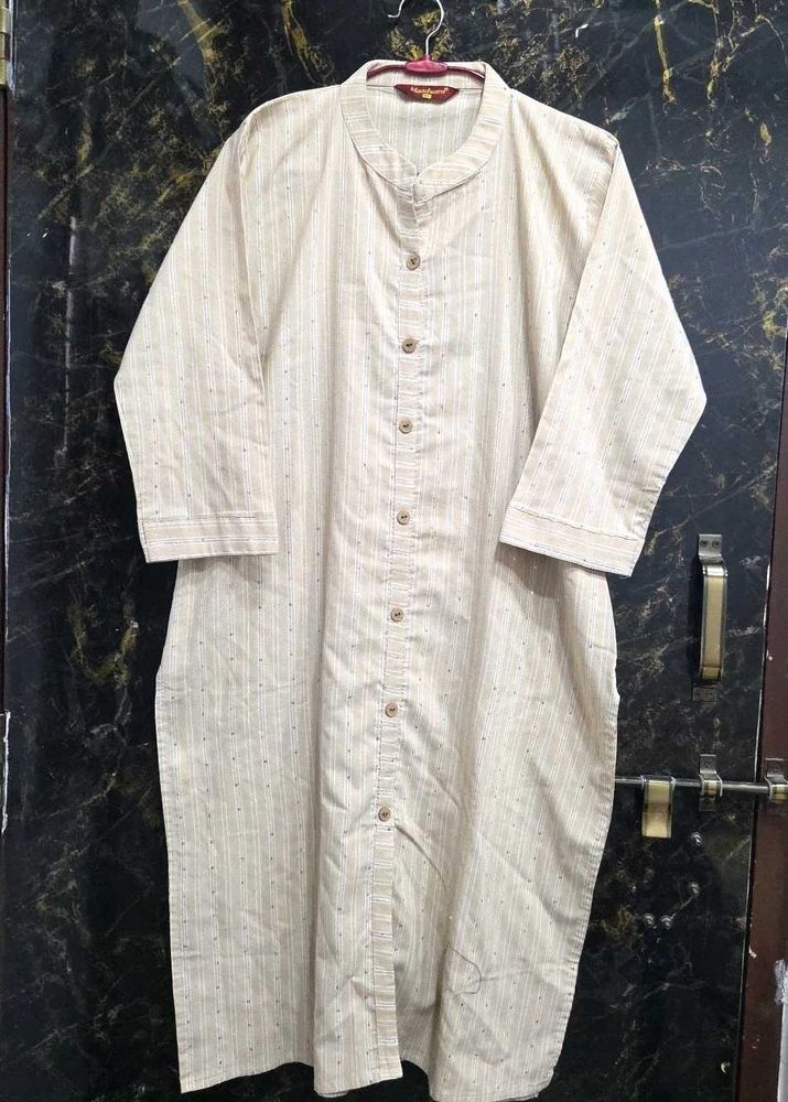 Cream Sequence Kurta