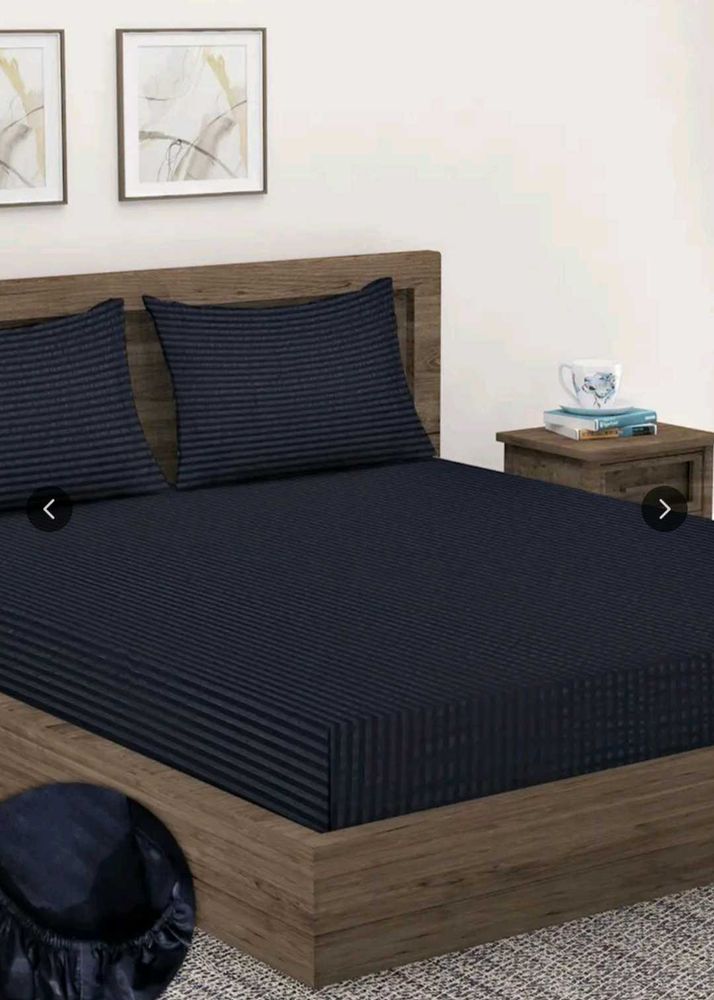cotton luxurious Black Bedsheet Set