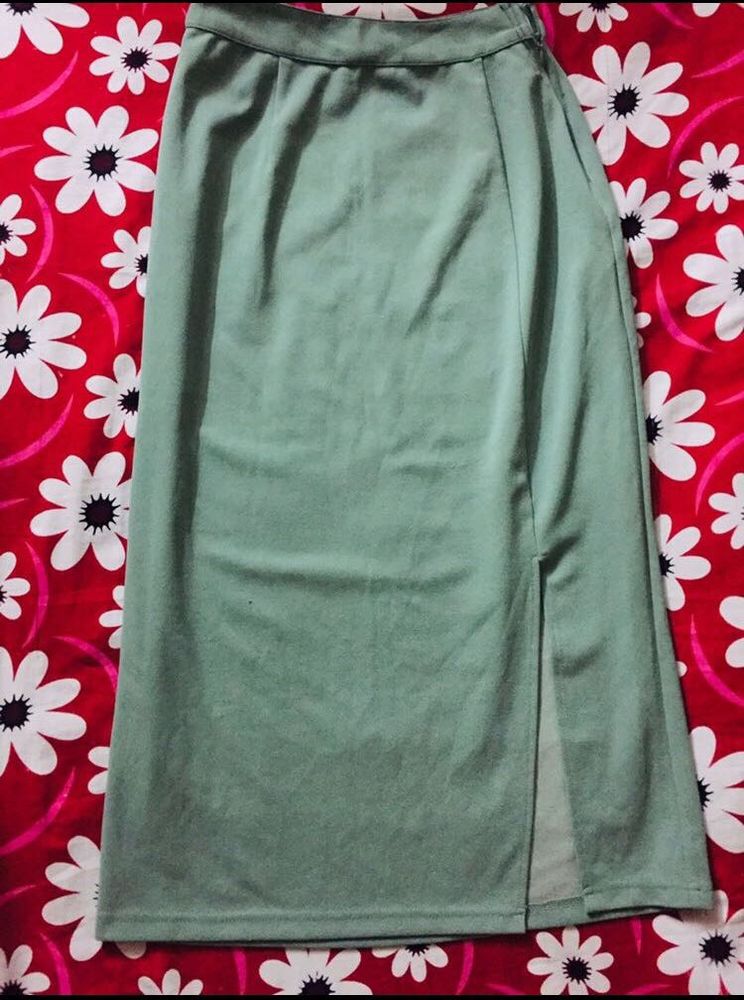 Long Side Slit Skirt