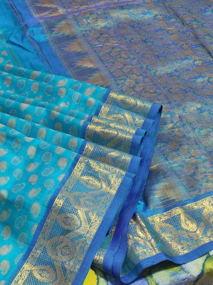 Elegant Blue Silk Saree
