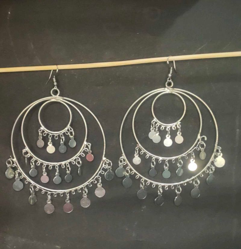 Silver Statement Earrings