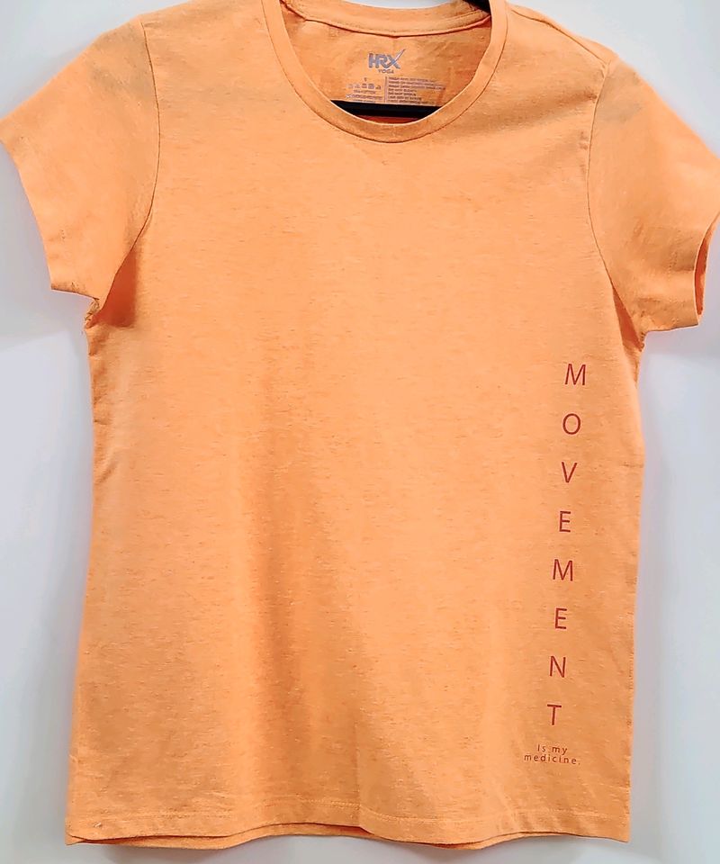 HRX by Hrithik Roshan Orange Tee