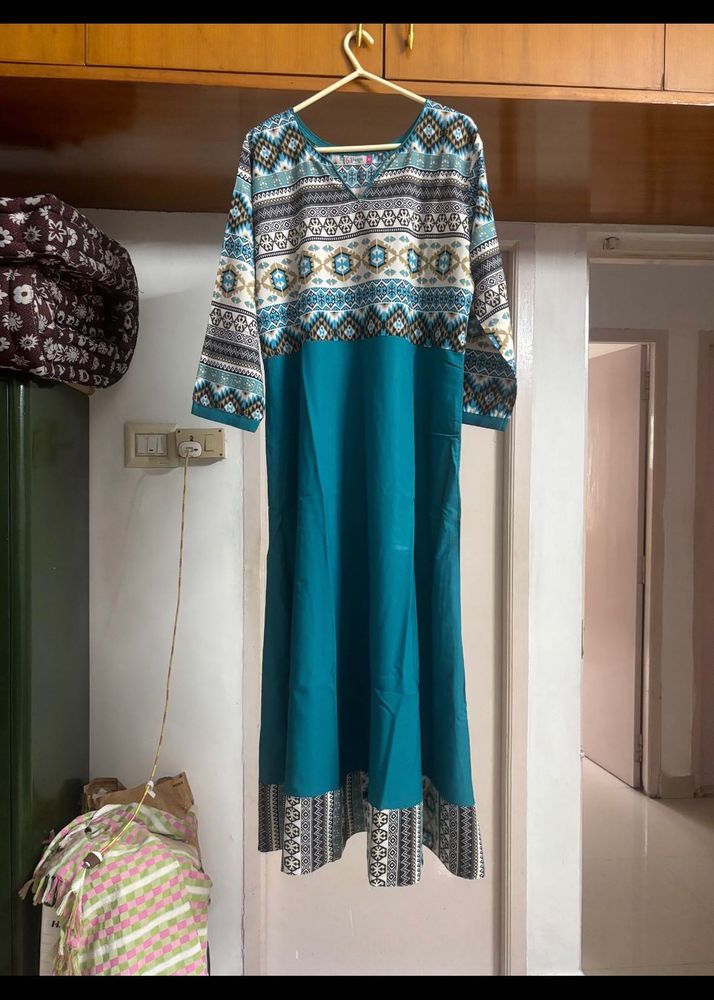 Ikat print Ethnic kurta / Gown