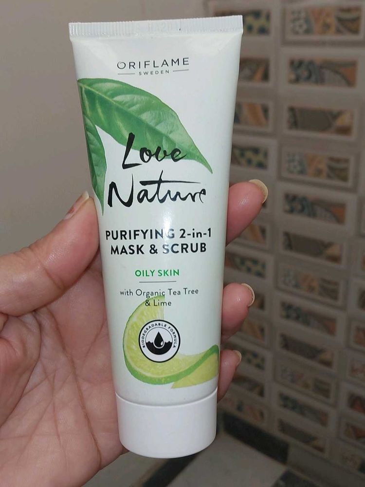 Oriflame Love Nature Mask &amp; Scrub - Oily Skin