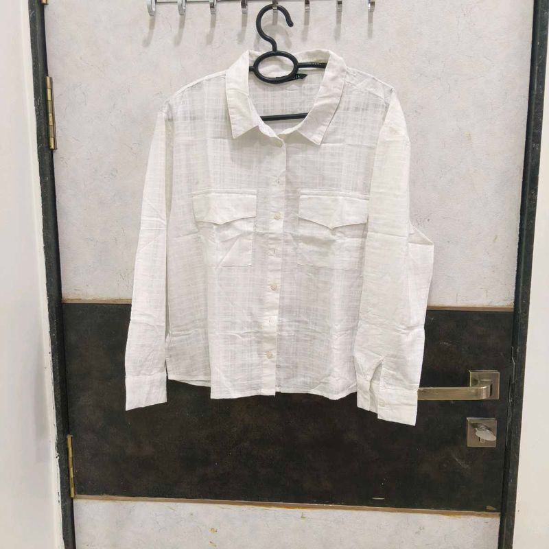 White Pocketed Shirt