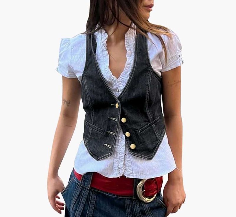 A Set Of 5 Casual + Vintage Tops