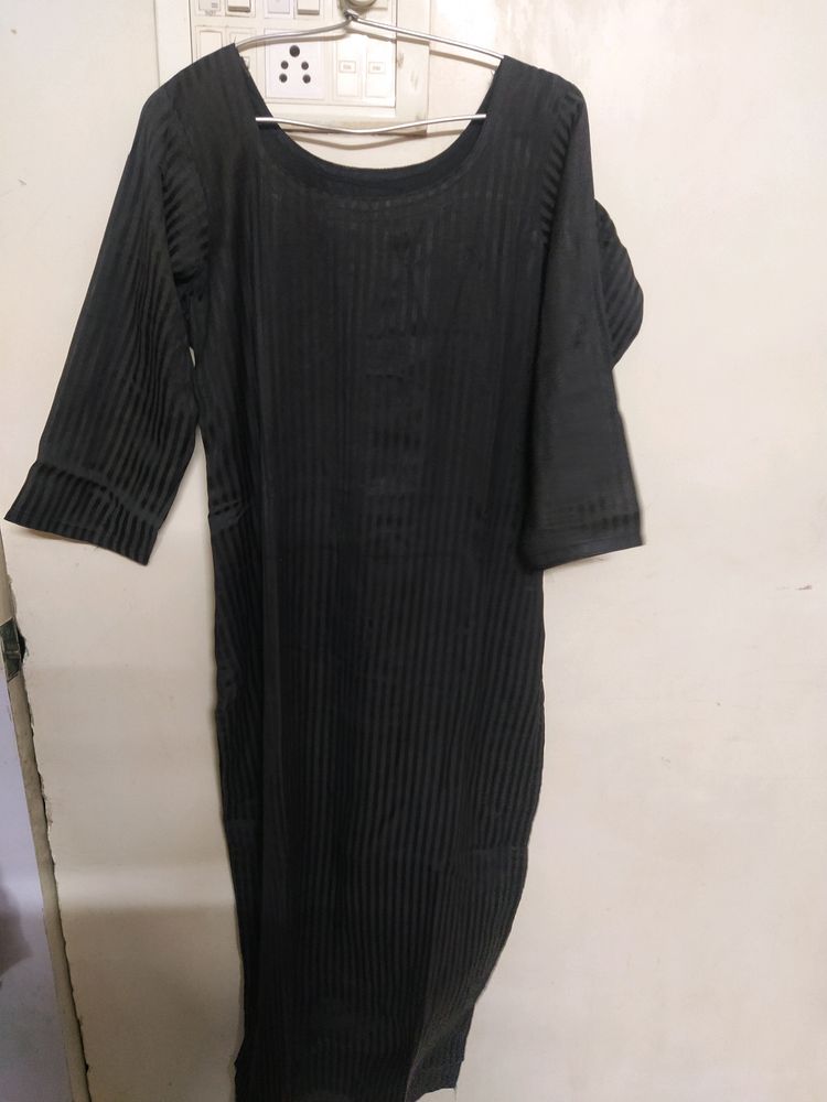 Long Black Kurti