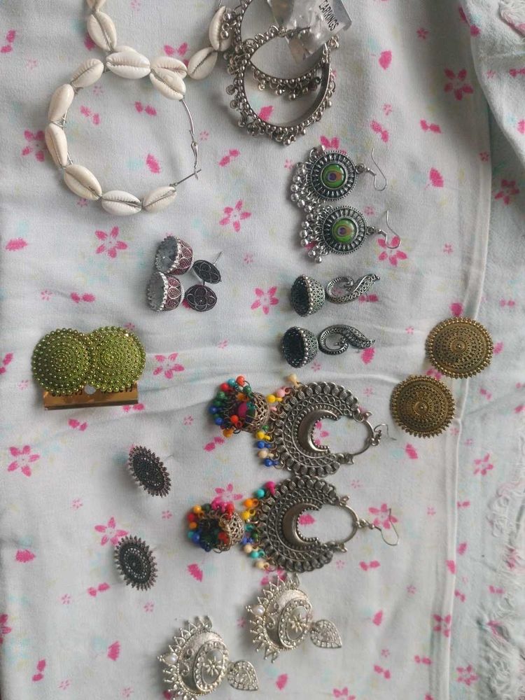 10 Oxidised Earrings