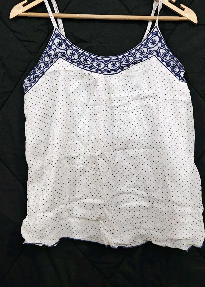 Cute White Cami Top