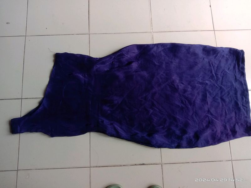 Blue Colour One Shoulder Off Dress